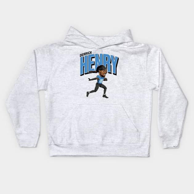 Derrick Henry Caricature Kids Hoodie by Chunta_Design